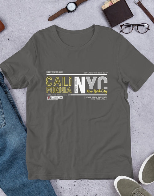 Load image into Gallery viewer, CALI NYC Coast to Coast 2030Urban Short-Sleeve Unisex T-Shirt
