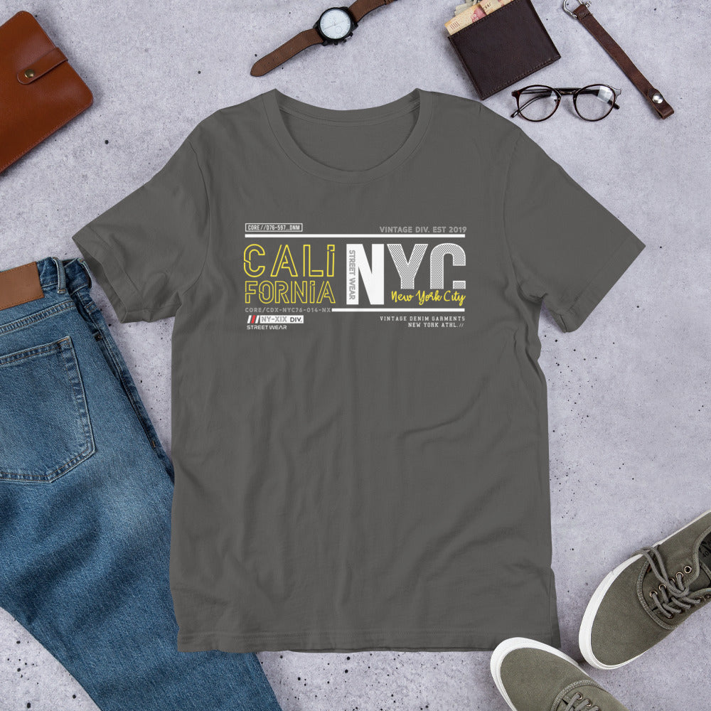 Cali - NYC Coast to Coast Short-Sleeve Unisex T-Shirt