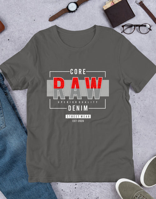 Load image into Gallery viewer, Core RAW Denim Short-Sleeve Unisex T-Shirt
