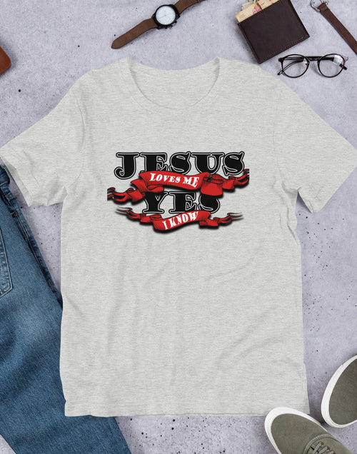 Load image into Gallery viewer, Jesus Loves Me Short-Sleeve Unisex T-Shirt
