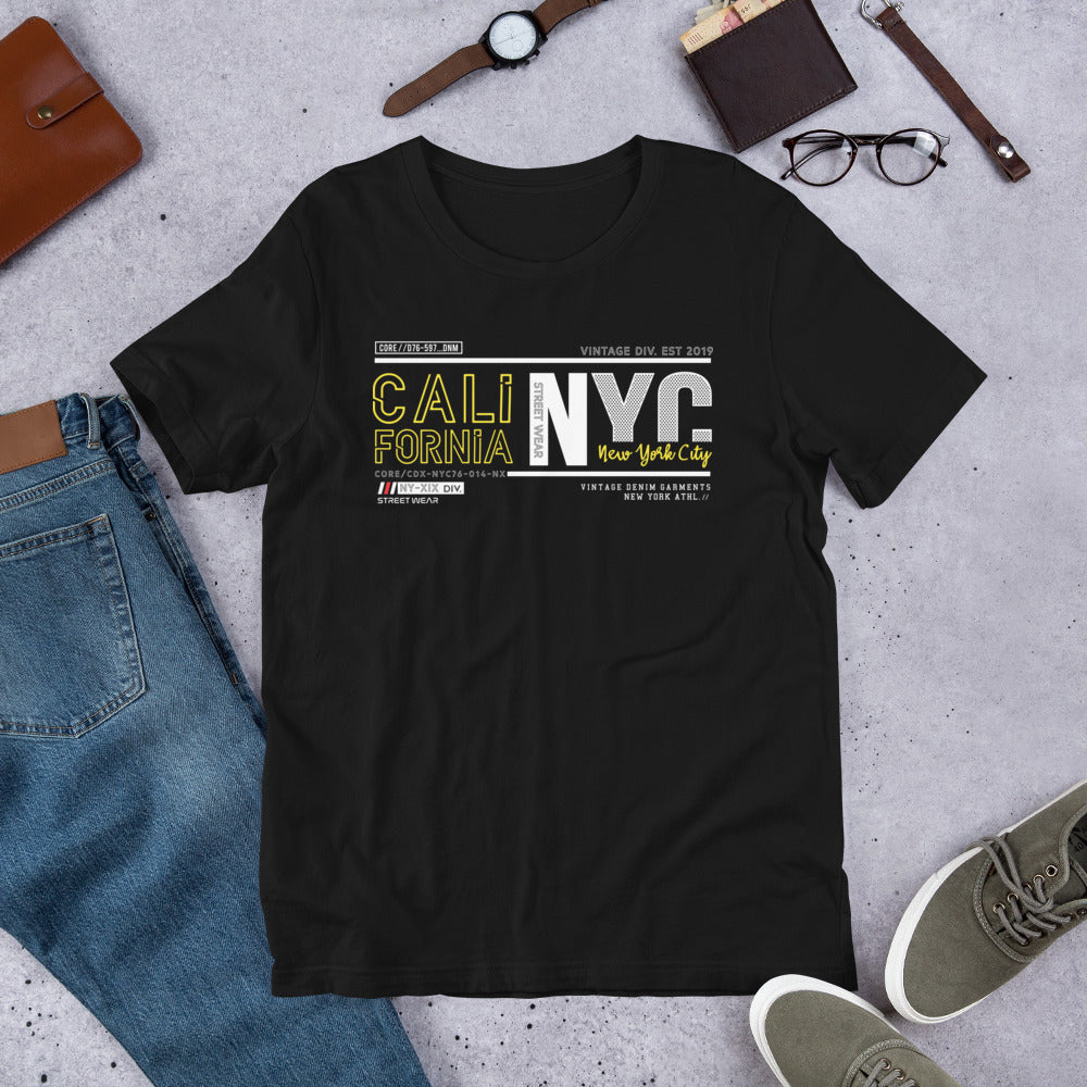 Cali - NYC Coast to Coast Short-Sleeve Unisex T-Shirt