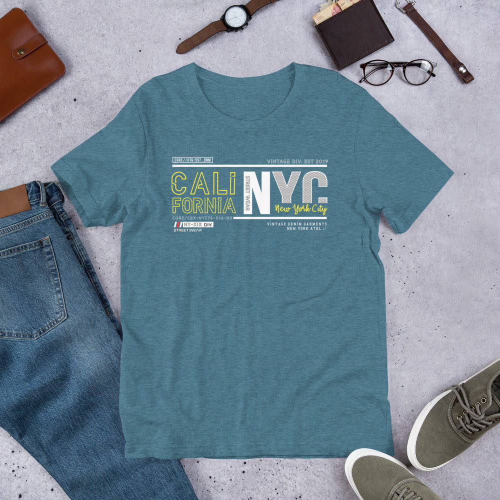 Cali - NYC Coast to Coast Short-Sleeve Unisex T-Shirt