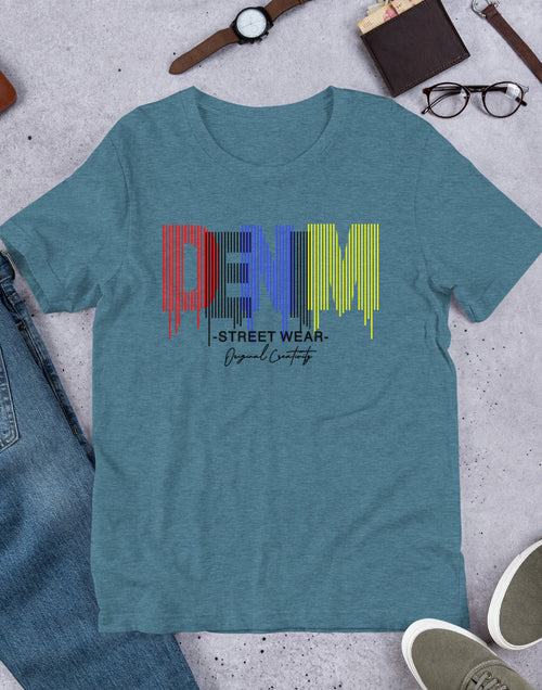 Load image into Gallery viewer, Denim Urban Style Short-Sleeve Unisex T-Shirt
