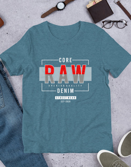 Load image into Gallery viewer, Core RAW Denim Short-Sleeve Unisex T-Shirt
