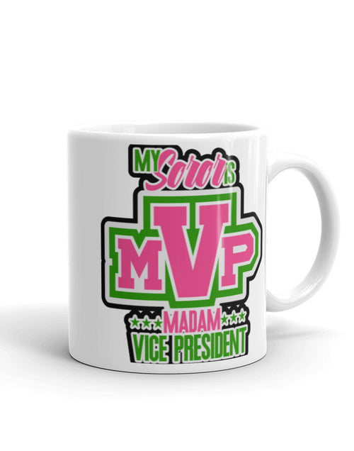 Load image into Gallery viewer, My Soros MVP Madam Vice President White Glossy Mug
