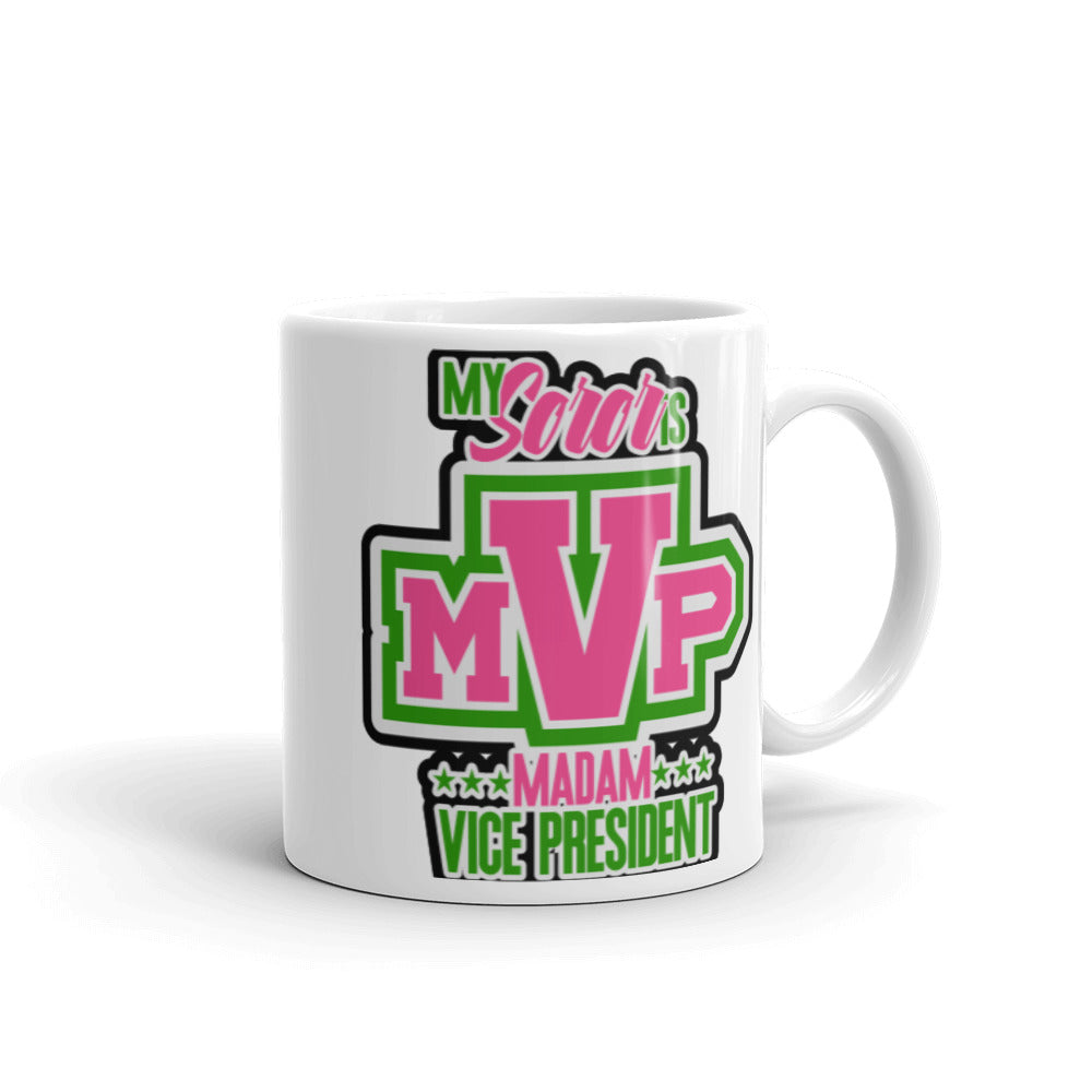 My Soros MVP Madam Vice President White Glossy Mug