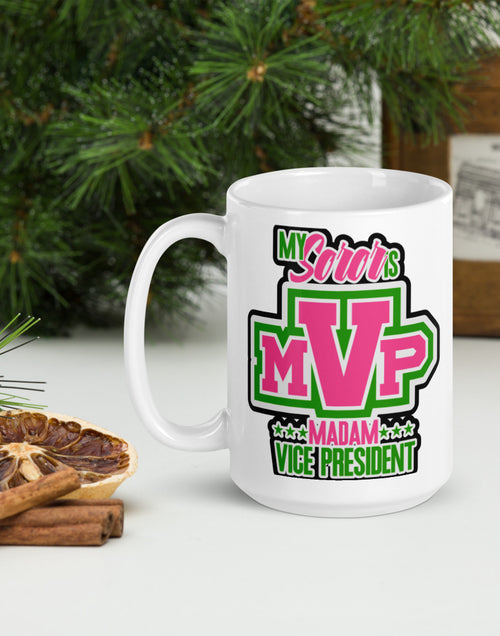 Load image into Gallery viewer, My VP White glossy mug
