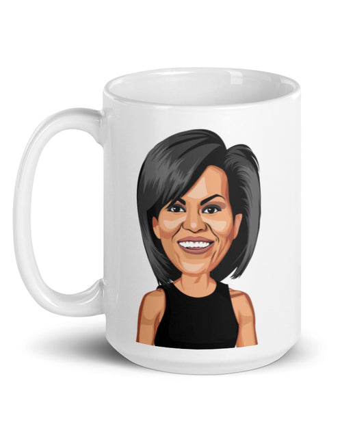 Load image into Gallery viewer, Michelle Obama Mug White glossy mug
