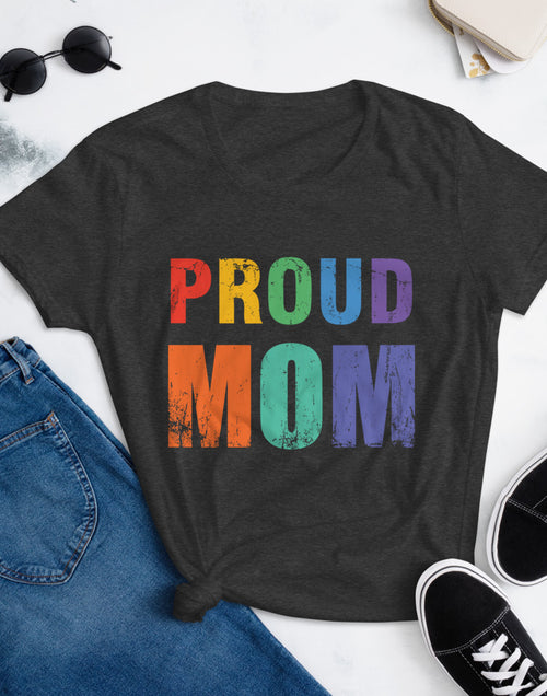 Load image into Gallery viewer, Proud Mom Women&#39;s short sleeve t-shirt
