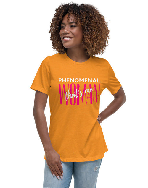 Load image into Gallery viewer, Phenomenal Woman Women&#39;s Relaxed T-Shirt
