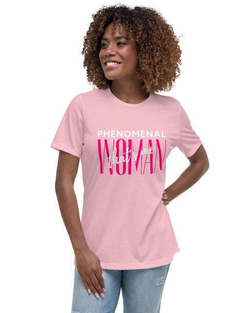 Load image into Gallery viewer, Phenomenal Woman Women&#39;s Relaxed T-Shirt
